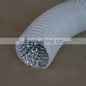 Manufacturer Double Layer Combi White PVC Aluminum Flexible Air Duct for Ventilation thumbnail-1