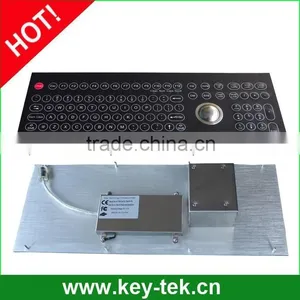 All-in-one Panel Mount Industrial Membrane Trackball Keyboard thumbnail-2