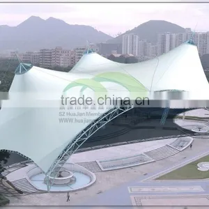 Tent Tensile Membrane Structure Canopy Applicatin for Parking Landscape PTFE ETFE thumbnail-1