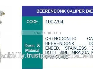 Caliper Beerendonk , Dental Instruments, Dental Lab Instruments thumbnail-1