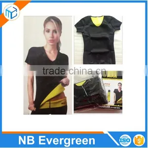 Hot Trendy Body Shapers Neoprene Slimming Control Vest Sport Yoga T-shirt thumbnail-4