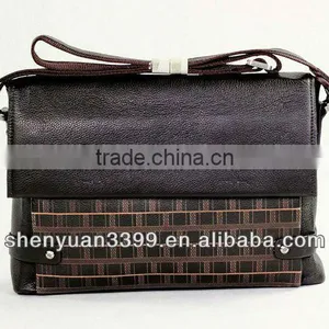 2016 New Design Briefcase Retro Style Shoulder Bag Men's Genuine Leather Bag thumbnail-1