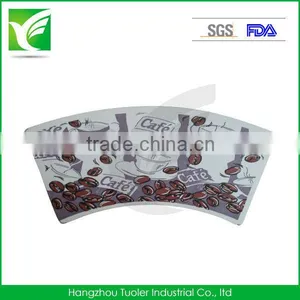Flexographic Printed PE Coated Paper Cup Sleeve thumbnail-1