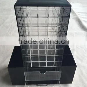 Excellent Rotating Clear Cusotm Wholesale Acrylic Lipstick Organizer/acrylic Lipstick Holder/acrylic Lipstick Tower thumbnail-2