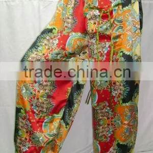 2549 Satin Trouser Pants Supplier Women Cargo Pants Blouse Pants African Clothing Ladies Readymade Garments Jaipur Manufacturer thumbnail-1