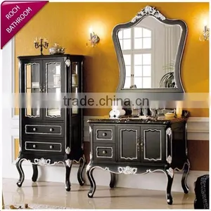 ROCH 153 Excellent Quality Wood Cabinet Bathroom Large Storage thumbnail-1