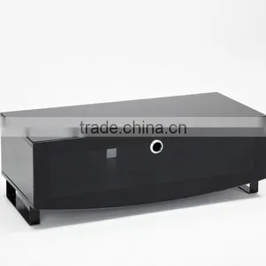 Living Room Furniture Partition Crystal Glass Metal Legs Tv Stand thumbnail-4