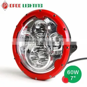 Factory Wholesale Price 60w Round Led Headlight, 7 Inch 12v 24v Round Led Headlight thumbnail-3