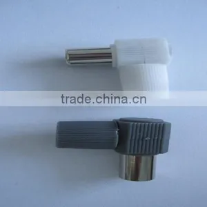 9.5MM TV PLUG ANGLE TYPLE,TV PLUG AND JACK CONNECTOR thumbnail-1