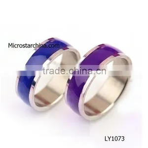 2015 Wholesale in Stock Good Selling Stainless Steel Mood Rings thumbnail-1
