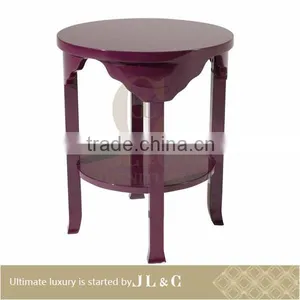Luxury Piano Painting Purple Lacquer Wooden TeaTable High-end Furniture Manufacturer From China AT00-42 JL&C Furniture thumbnail-2