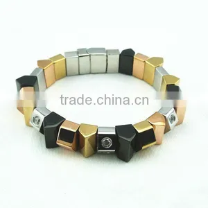 Chunky Stainless Steel Bracelet Biker Jewelry thumbnail-1