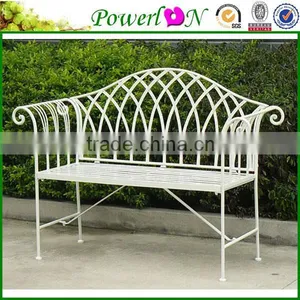 Classic New Fashion Antique Wrough Iron High Quality Outdoor Bench For Park Garden Furniture I21 TS11 X11B PL08-8671CP thumbnail-1