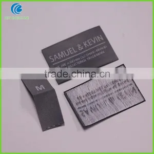 Factory Wholesale Custom Polyester Damask Woven Labels for Clothing thumbnail-2
