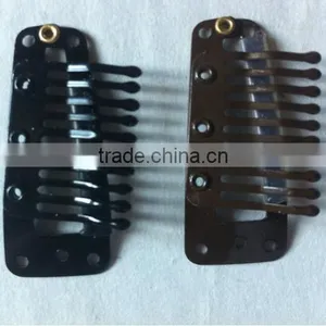 Metal Hair Clips Snap Hair Clips Hair Extension Snap Clips 3.8cm 10 Teeth thumbnail-1