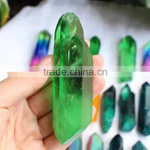 Natural Raw Angel Aura Quartz Crystal Point thumbnail-3