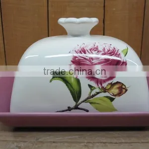 Individual Ceramic Butter Dish With Lid thumbnail-1