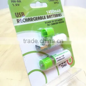 NACCON Ni-MH USB Battery 2pcs/card 1450mAh. thumbnail-3