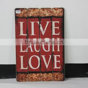 Vintage Wooden Wall Painting Hanging Decor thumbnail-1