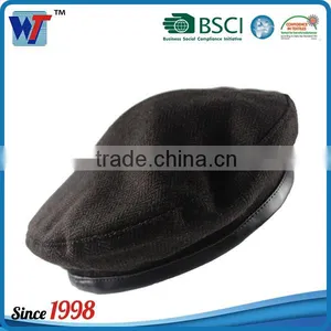 Wholesale Man Fashion Beret With Slide Lining Black Military Beret Quality Choice thumbnail-1