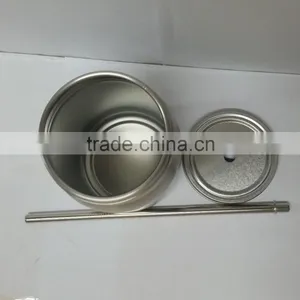 Hot Sale Stainless Steel Single Wall Mason Jar With Handles Custom Color Size Logo thumbnail-2