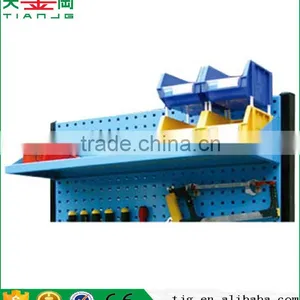 China Popular TJG-KF06 Warehouse For Plastic Bins Metal Tools Rack Hanging Shelf Panel Tool Hanging Board thumbnail-2