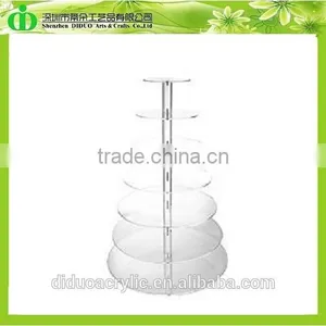 DDC-0264 Trade Assurance Acrylic Round Cupcake Cake Stand thumbnail-1