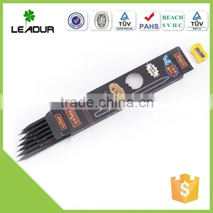 Hot Selling Cheap Bulk Black Wooden Pencil thumbnail-2