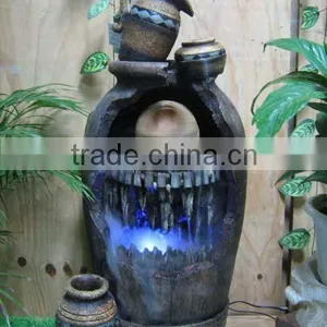 Polyresin Led Light Water Fountain Table Pot Water Fountain Desktop Fountain Indoor Water Fountain thumbnail-1