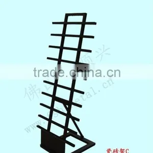 Floor Standing Metal Display Stands for Ceramic Tiles HSX-S519 Ceramic Display Stands thumbnail-3