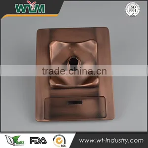 Aluminum Gravity Die Casting for Electroplate Coffee Machine Base thumbnail-1