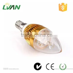 Aluminum Lamp Body E14 Led Candle Bulb 85-265v for Decorativing Use thumbnail-3