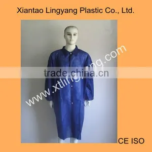 Dark Blue Disposable Lab Coat thumbnail-1