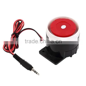 Ear Piercing Indoor Siren Wired Mini Horn Siren Home Security Sound Alarm System thumbnail-1