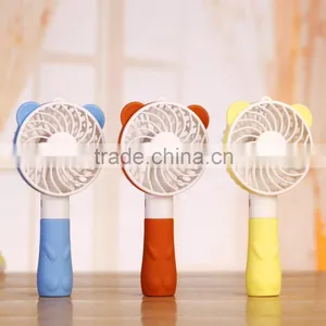 Cute Bear Design Rechargecable Handheld USB Fan Battery / USB Operated Cooling Fan thumbnail-1