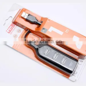 New Wholesale High Speed Mini 4 Port USB 2.0 Hub USB Port For Laptop PC Computer Laptop Peripherals Accessories thumbnail-2