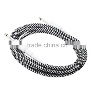6.6ft / 2m 6.35mm Mono Male to 6.35mm Mono Male Cable Wire Cord for Guitar Bass Instrument thumbnail-5