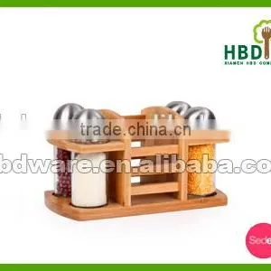 2016 Best Selling Premium Custom Made Glass Bottle Spice Rack Set,salt and Pepper Shakers thumbnail-3