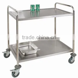 Stainless Steel Restaurant Serving Trolley With Wheel thumbnail-4
