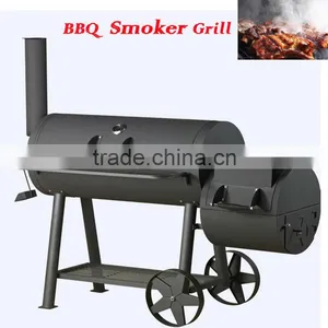 Offset Smoker Charcoal BBQ Grill Wood Fired Smoker Fire Box thumbnail-6