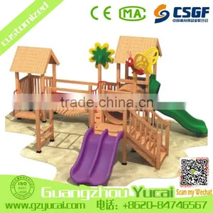 Modern Design Used Kids Wooden Playground Outdoor Equipment for Sale thumbnail-1