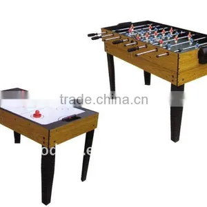 Factory Promotion High Grade Wooden 2 in 1 Multi Games Table. Air Hockey Table, Soccer Table. thumbnail-1