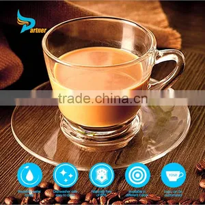 Clear Glass Coffee Mug With Handle thumbnail-1
