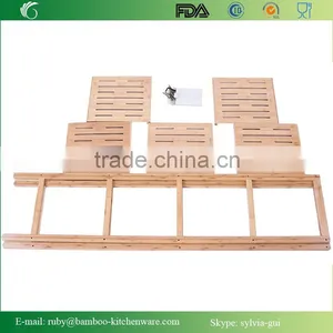 Bamboo Bathroom Tower 5-Shelf Towel Storage Standing Rack Shelving thumbnail-4