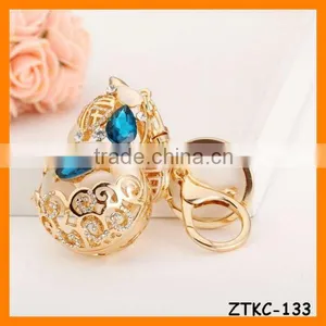 2014 Exquisite Rhinestone Gourd Key Chain, Gift Bag Pendant ZTKC-133 thumbnail-1