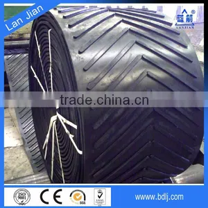 NN EP CC Fabric Cored Chevron Rubber Conveyor Belt for General Building Materials thumbnail-5