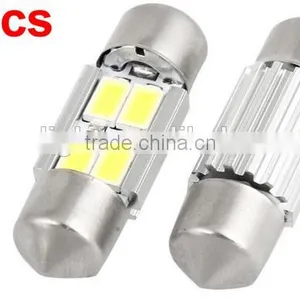 RV LED Light Interior Lamp DC 12V 4-SMD 5630 LED Festoon Dome Light Reading Lamp White Internal License Light Bulb thumbnail-1