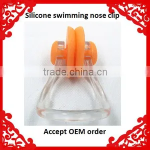 Silicone Swimming Product/orange Swimming Nose Clip/earplugs Adult Size thumbnail-1