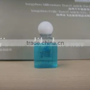 Shampoo,pack in PE Bottle, 30ml or 40ml Shampoo, One Color Logo on the Bottle, Transparent Blue Shampoo,any Details as Your Need thumbnail-1