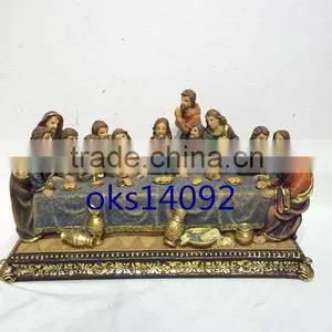 Poly Resin Last Supper Religious Figurines / Statues/ Home Craft/Figurine thumbnail-2